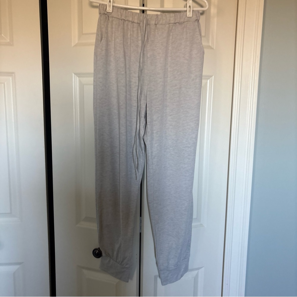 SHEIN Light Gray Track Pants